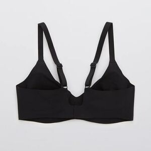 Aerie Smoothez Unlined Bra Black 38DD  NWOT Underwire Plunge Bra